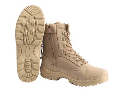 Chaussures Tactical Cordura Tan zip T41/8
