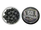 Bote de 100 balles caoutchouc Rubber-Steel Cal. 0.50 Noir